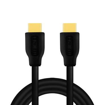 LogiLink CH0101 HDMI-kabel 2 m HDMI Type A (Standard) Sort