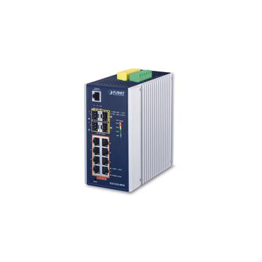 PLANET IGS-5225-8P4S netværksswitch Administreret L2+ Gigabit Ethernet (10/100/1000) Strøm over Ethernet (PoE) Blå, Sølv