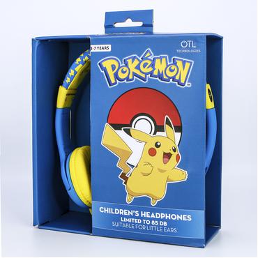 POKEMON Hovedtelefon Junior On-Ear 85dB Pikachu