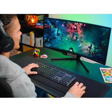 Trust GXT 866 TORIX - tastatur - mekanisk full size - QWERTY - USA - sort Indgangsudstyr