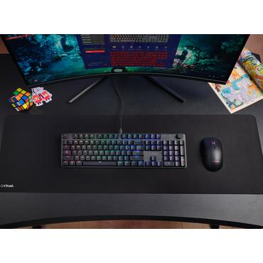 Trust GXT 866 TORIX - tastatur - mekanisk full size - QWERTY - USA - sort Indgangsudstyr