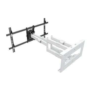 Multibrackets M Universal Long Reach Arm konsol - fullst&auml;ndig r&ouml;relse - f&ouml;r platt panel - vit