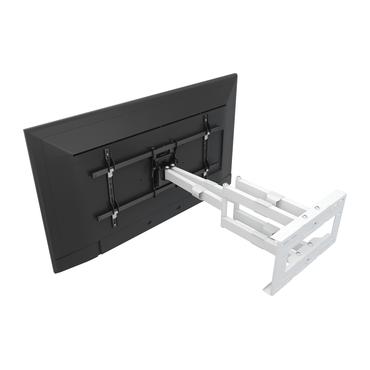 Multibrackets M Universal Long Reach Arm konsol - fullst&auml;ndig r&ouml;relse - f&ouml;r platt panel - vit