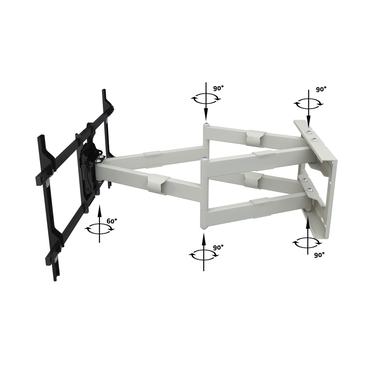 Multibrackets M Universal Long Reach Arm konsol - fullst&auml;ndig r&ouml;relse - f&ouml;r platt panel - vit