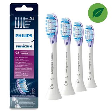 Philips Sonicare G3 Premium HX9054 Gum Care - extra tandborsthuvud - vit