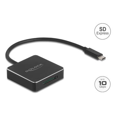 DeLOCK 91019 kortlæser USB 3.1 (Gen 2) Type C Sort