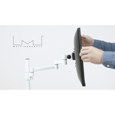 Multibrackets M VESA Deskmount Officeline Single II monteringssats - f&ouml;r LCD-display - vit