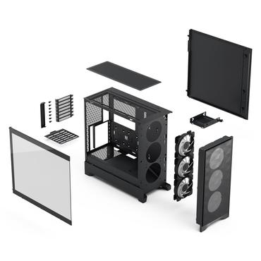 Fractal Design Chassi - Mid Tower - ATX, mATX, Mini-ITX - 1 - 170 mm - 416 mm - 7