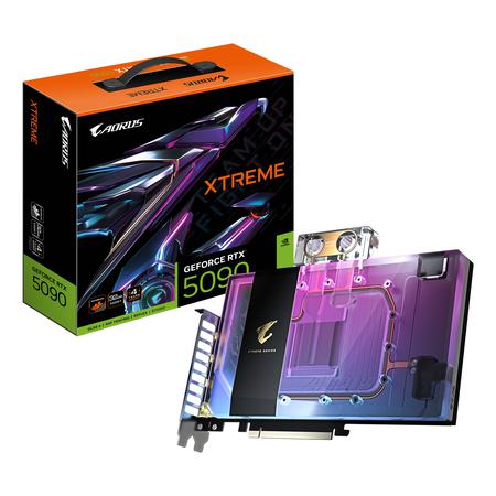 GIGABYTE GeForce RTX 5090 AORUS Xtreme WaterForce WB - 32GB GDDR7 RAM - Grafikkort