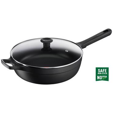 warehouse 3----Schmorpfanne Trattoria Pro, Ø 28cm (schwarz, mit Glasdeckel)