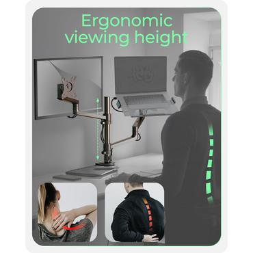 ICY BOX IB-MS622-T 81,3 cm (32") Skrivebord Sort