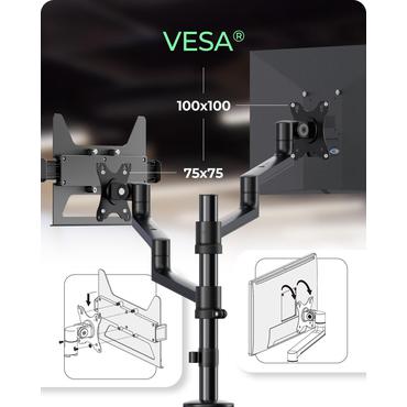 ICY BOX IB-MS622-T 81,3 cm (32") Skrivebord Sort