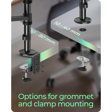 ICY BOX IB-MS622-T 81,3 cm (32") Skrivebord Sort