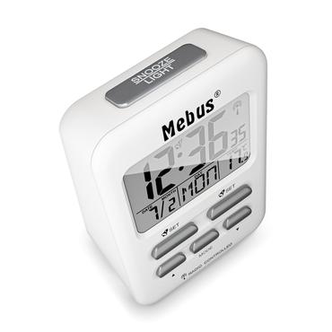 Mebus 25800 v&aelig;kkeur Digital alarmur Hvid