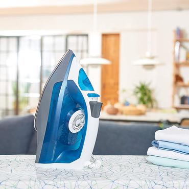 Black & Decker BXIR2200E strygejern Dampstrygejern Rustfri strygesål 2200 W Sort, Blå, Hvid