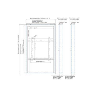 M Pro-serien - Encl 49" h&ouml;g ljusstyrka v&auml;.