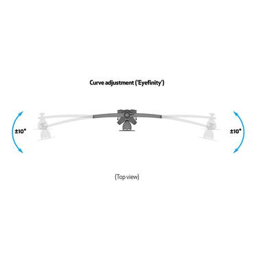 Multibrackets M VESA Desktopmount Triple Desk Clamp 15"-24" monteringssats - för 3 LCD-bildskärmar - svart