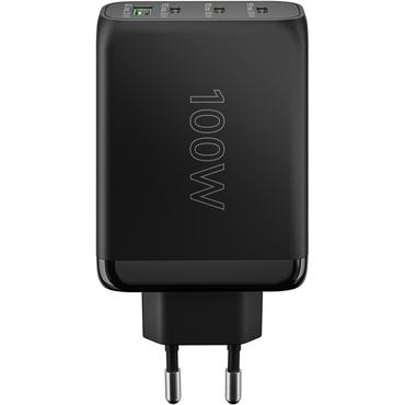 Goobay 65555 oplader til mobil enhed Laptop, Smartphone Sort Vekselstrøm Hurtig opladning Indendørs