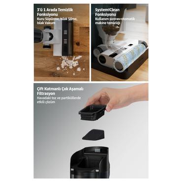 Kärcher FCV 3 vloerreiniger 2-i-1 stangstøvsuger Batteri Tør&våd HEPA Poseløs 160 W Hvid