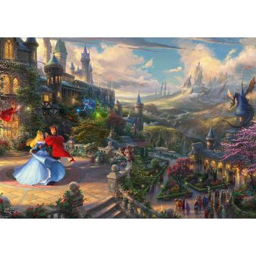 Schmidt Spiele Thomas Kinkade Studios: Sleeping Beauty Dancing in the Enchanted Light, Puzzle (Disney Dreams Collections)