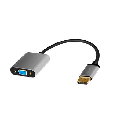 LogiLink CDA0109 kabel k&oslash;nsskifter DisplayPort VGA Sort, Gr&aring;