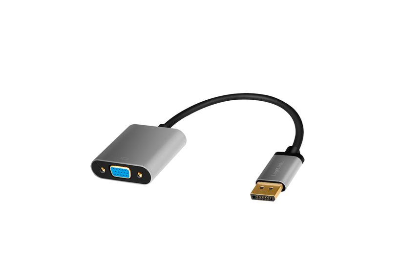LogiLink CDA0109 kabel k&oslash;nsskifter DisplayPort VGA Sort, Gr&aring;