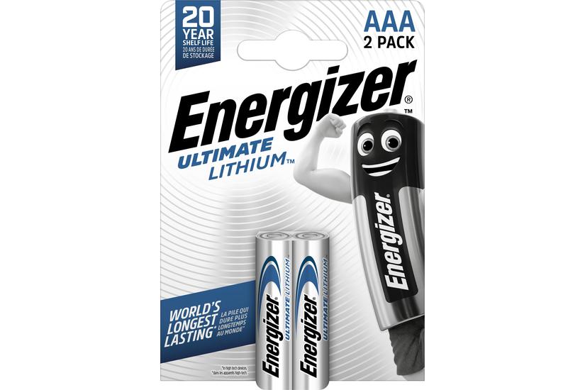 Energizer Ultimate Lithium batteri - 2 x AAA - Li