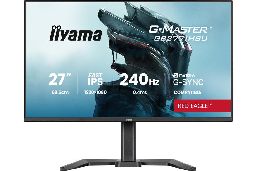 iiyama G-MASTER GB2771HSU-B1 computersk&aelig;rm 68,6 cm (27") 1920 x 1080 pixel Fuld HD Sort