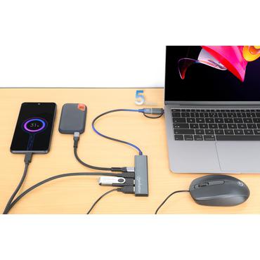 MANHATTAN 4-Port USB A/C Hub 2x USB-A 2x USB-C Ports