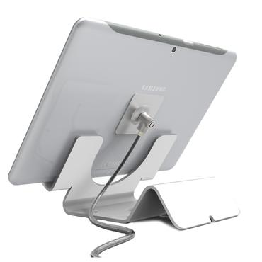 Compulocks Universal Tablet Holder with Coiled Cable Lock ställ - för surfplatta - vit