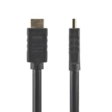 StarTech.com 10 m HDMI 2.0-kabel - 4K 60 Hz aktiv HDMI-kabel - CL2-klassad f&ouml;r v&auml;gginstallation - UHD-HDMI-kabel med h&ouml;g hastighet och l&aring;ng h&aring;llbarhet - HDR, 18 Gbps - Hane-till-hane-sladd - Svart - HDMI-kabel - 10 m