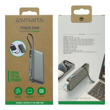 4smarts 541603 powerbank Lithium-Ion (Li-Ion) 20000 mAh Grå