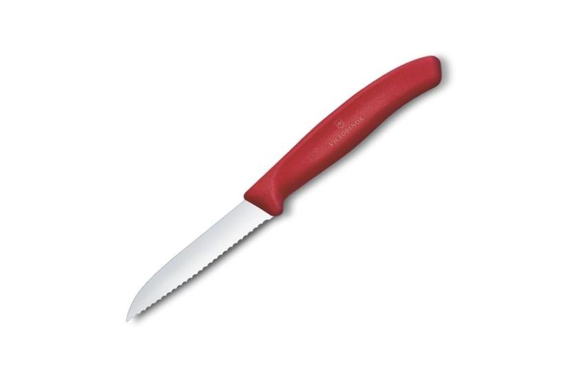 Victorinox Swiss - takket urtekniv - 8 cm - rød