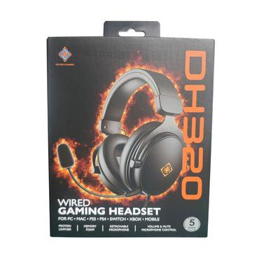 Deltaco Gaming DH320 Wired Gaming Headset, Protein leather,3.5mm connection