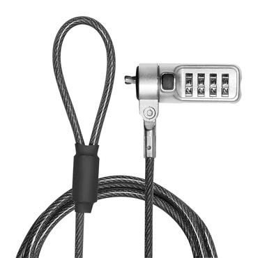 LogiLink NBS010 kabellås Sort, Sølv