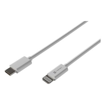 NATEC NKA-2151 Lightning kabel 2 m Hvid