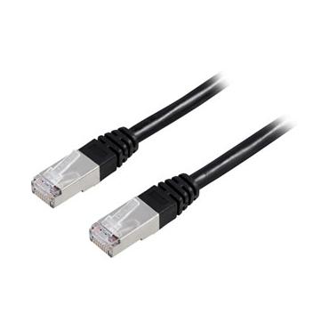 DELTACO patch-kabel - 10 m - svart