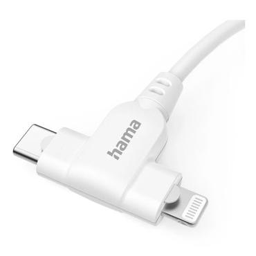 HAMA Charging Cable USB-C to USB-C or Lightning 1.5m White