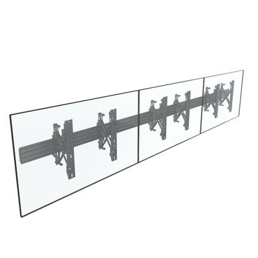 Multibrackets M Wallmount Pro MBW3U monteringssats - för 3 LCD-bildskärmar - svart