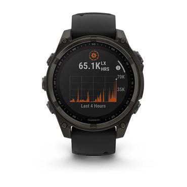 Garmin fenix 8 3.3 cm (1.3 ) 51 mm Digital 260 x 260 pixels Touchscreen Titanium Wi-Fi GPS (satellite)