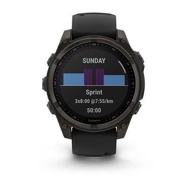 Garmin fenix 8 3.3 cm (1.3 ) 51 mm Digital 260 x 260 pixels Touchscreen Titanium Wi-Fi GPS (satellite)