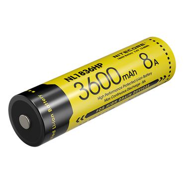 Nitecore BATTERY RECH. LI-ION 3.6V/NL1836HP(3600MAH) genopladeligt batteri Lithium-Ion (Li-Ion) 3,6 V