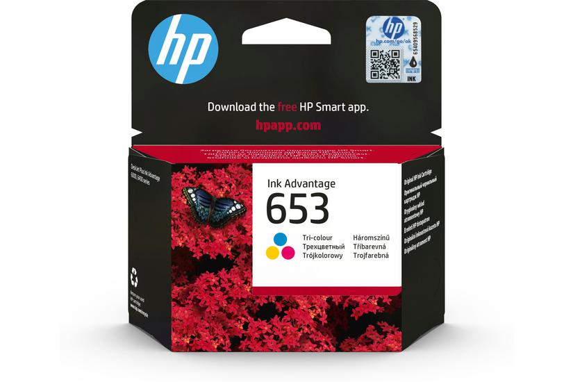 HP 653 - f&auml;rg (cyan, magenta, gul) - original - Ink Advantage - bl&auml;ckpatron