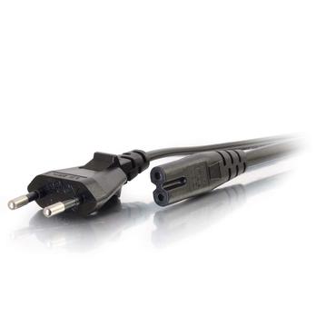 C2G Non-Polarised Power Cord - strömkabel - power IEC 60320 C7 till power CEE 7/7 - 2 m