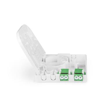 DIGITUS fiberoptisk distributionsboks - with 2 x LC/APC duplex couplers