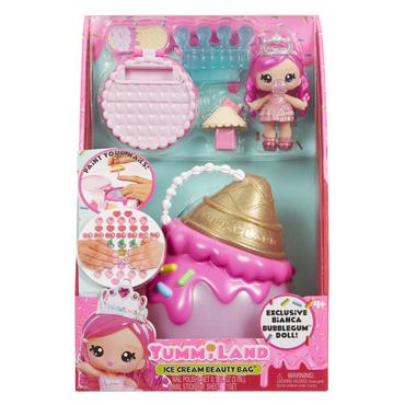 MGA Entertainment Yummiland Beauty Bag Playset + Lip Gloss Doll - Ice Cream Beauty Bag
