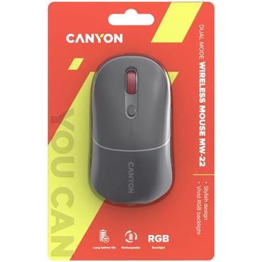 Canyon MW-22 mus Universel Ambidextrous RF trådløs + Bluetooth Optisk 1600 dpi