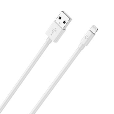 RealPower 385240 kabel til mobiltelefon Hvid 2 m USB A Lightning