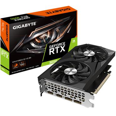 Gigabyte GeForce RTX 3050 WINDFORCE OC V2 grafikkort - 8GB GDDR6