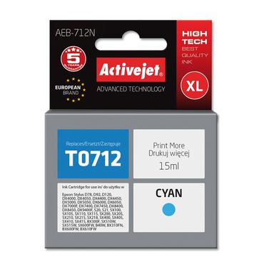 Activejet AEB-712N bl&aelig;k (erstatning Epson T0712, T0892, T1002; Supreme; 15 ml; bl&aring;)